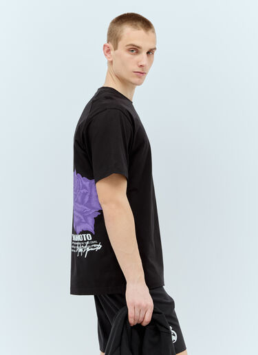 Y-3 x Real Madrid 로고 프린트 티셔츠 블랙 rma0156015