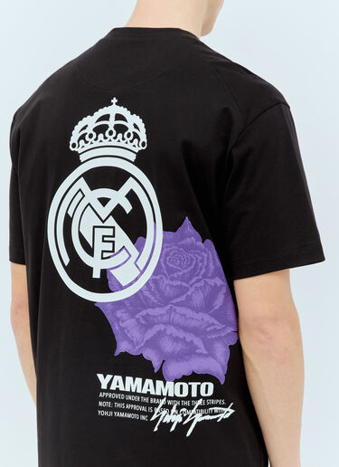 로고 프린트 티셔츠 Y-3 x Real Madrid 로고 프린트 티셔츠 블랙 rma0156015