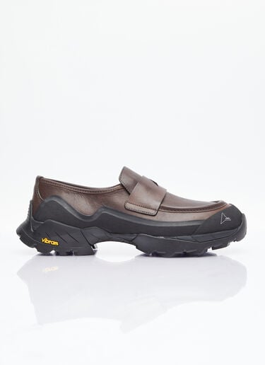 ROA Hybrid Leather Loafers Brown roa0154017