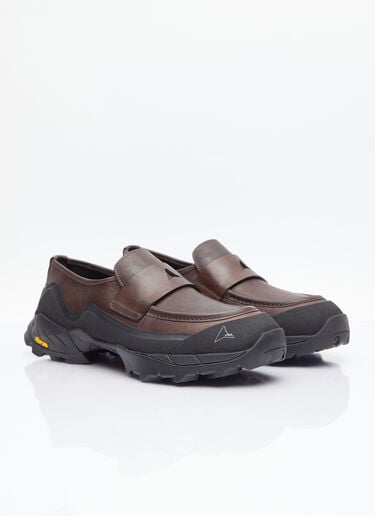 ROA Hybrid Leather Loafers Brown roa0154017