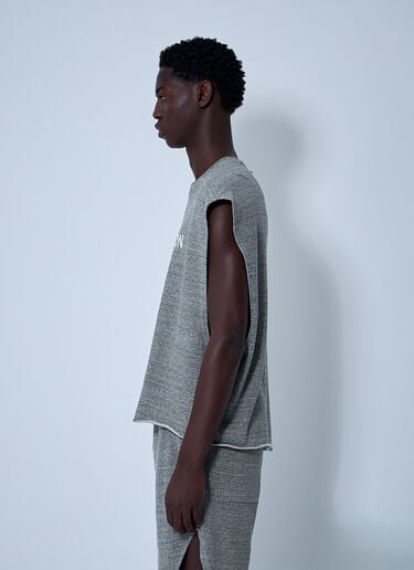 로고 모티프 티셔츠 Rick Owens x Champion 로고 모티프 티셔츠 그레이 roc0161001
