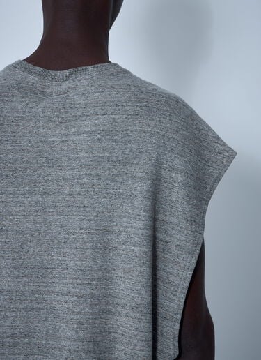 로고 모티프 티셔츠 Rick Owens x Champion 로고 모티프 티셔츠 그레이 roc0161001