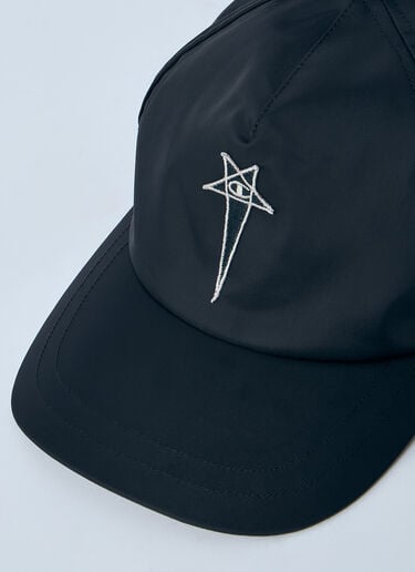 Rick Owens x Champion ロゴモチーフベースボールキャップ ブラック roc0161007