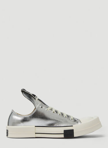 Rick Owens x Converse TURBODRK Low Top Sneakers Silver roc0348002