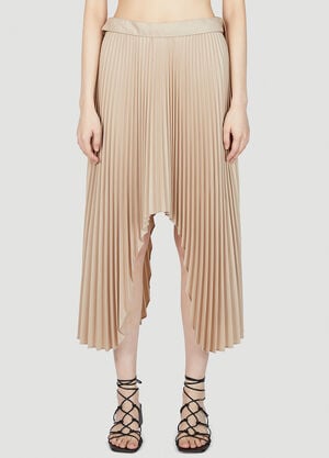 Rokh Satin Pleated Skirt Beige rok0251005