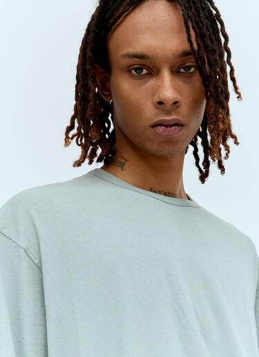 Steven Overzised T-Shirt The Row Steven Overzised T-Shirt Blue row0156002