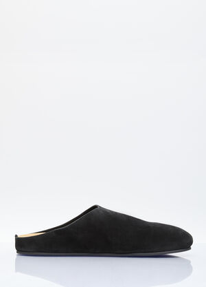 The Row Hugo Mules Black row0156016
