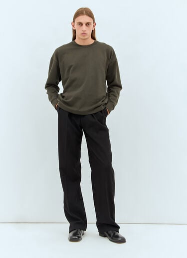 The Row Ezan Long-Sleeve T-Shirt Brown row0158007