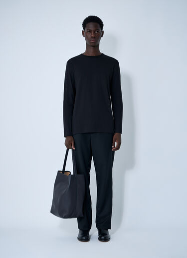 Leon Long Sleeve T-Shirt The Row Leon Long Sleeve T-Shirt Black row0160022