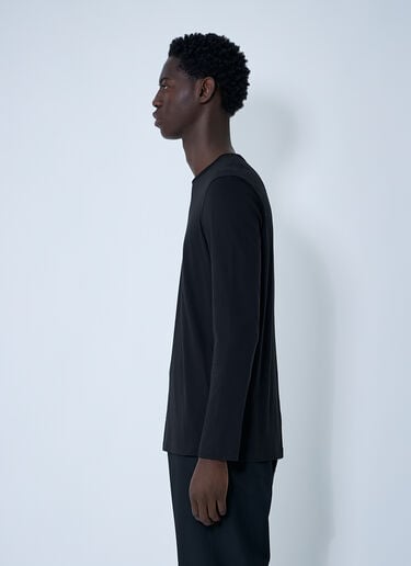 The Row Leon Long Sleeve T-Shirt Black row0160022