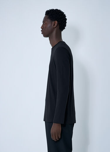 Leon Long Sleeve T-Shirt The Row Leon Long Sleeve T-Shirt Black row0160022
