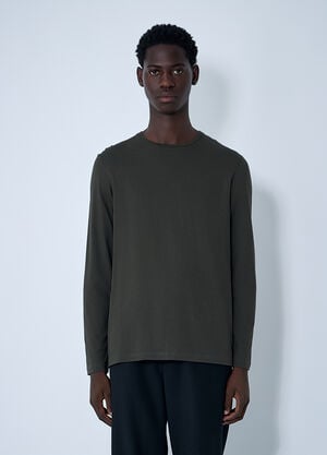 The Row Leon Long Sleeve T-Shirt Grey row0160023