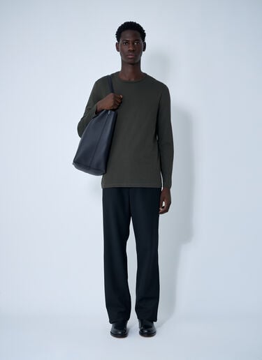 The Row Leon Long Sleeve T-Shirt Grey row0160023