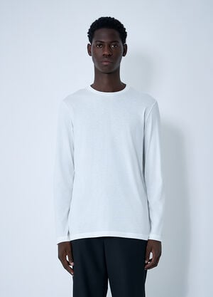 The Row Leon Long Sleeve T-Shirt White row0160024