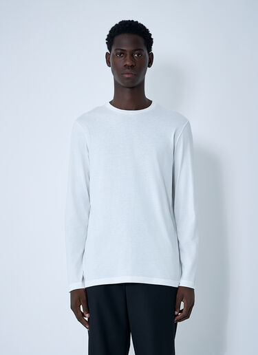 Leon Long Sleeve T-Shirt The Row Leon Long Sleeve T-Shirt White row0160024
