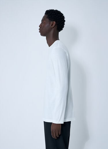 The Row Leon Long Sleeve T-Shirt White row0160024