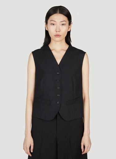 The Row Vega Vest Jacket Black row0251010