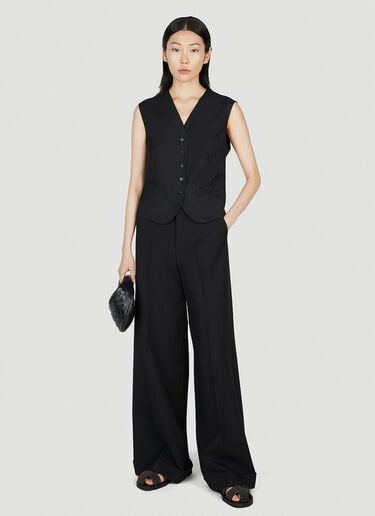 The Row Vega Vest Jacket Black row0251010