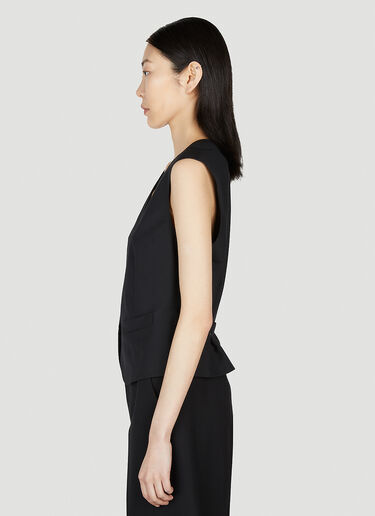 The Row Vega Vest Jacket Black row0251010