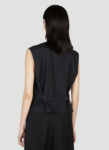 The Row Vega Vest Jacket Black row0251010