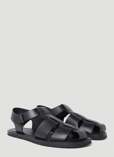 The Row Fisherman Sandals Black row0251023