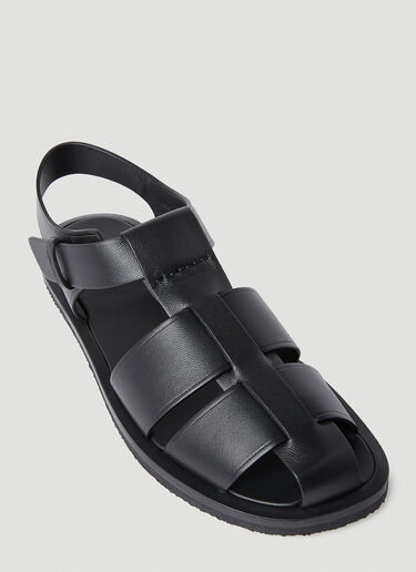 The Row Fisherman Sandals Black row0251023