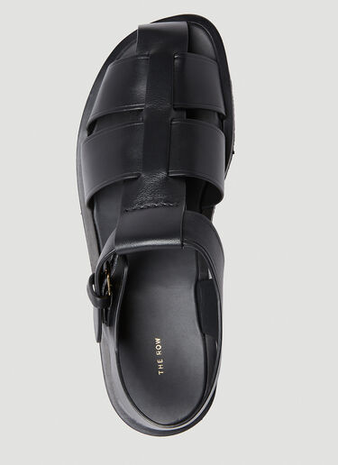 The Row Fisherman Sandals Black row0251023