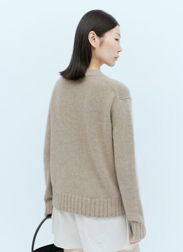 Devyn Cashmere Sweater The Row Devyn Cashmere Sweater Beige row0253023