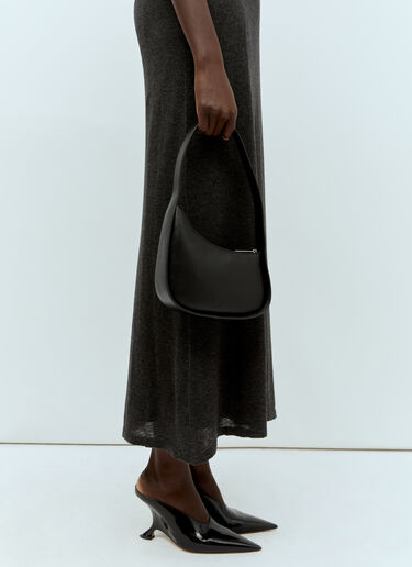 The Row Half Moon Shoulder Bag Black row0256044