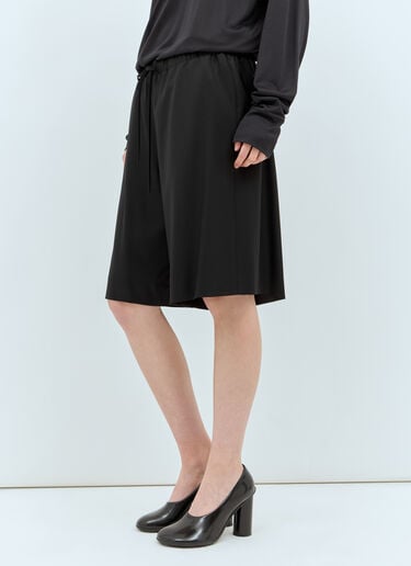 The Row Staton Drawstring Shorts Black row0257001