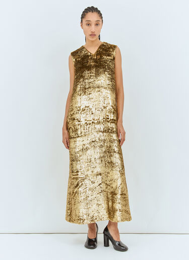 Louane Maxi Dress The Row Louane Maxi Dress Gold row0258004