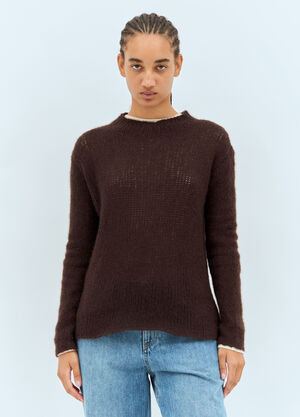 The Row Helios Sweater Brown row0258016