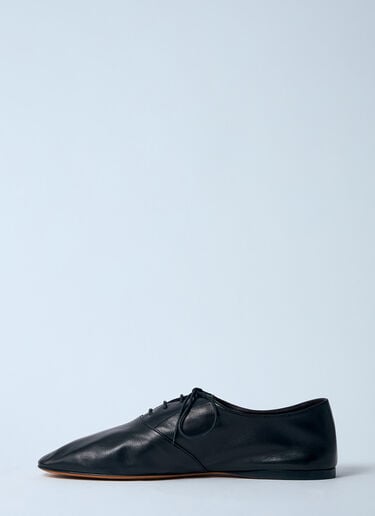Heredita Leather Lace-Up Shoes The Row Heredita Leather Lace-Up Shoes Black row0259012
