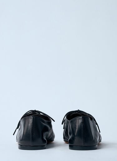 Heredita Leather Lace-Up Shoes The Row Heredita Leather Lace-Up Shoes Black row0259012
