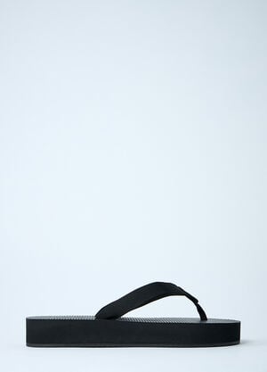 The Row Dune Platform Thong Sandals Black row0260022