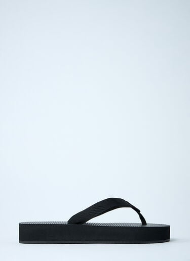 The Row Dune Platform Thong Sandals Black row0260022