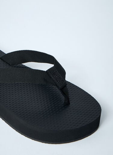 Dune Platform Thong Sandals The Row Dune Platform Thong Sandals Black row0260022