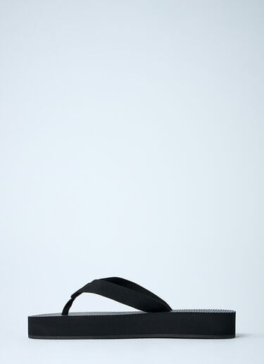 The Row Dune Platform Thong Sandals Black row0260022