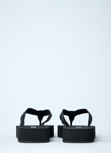 The Row Dune Platform Thong Sandals Black row0260022