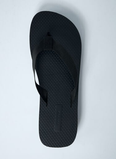 Dune Platform Thong Sandals The Row Dune Platform Thong Sandals Black row0260022