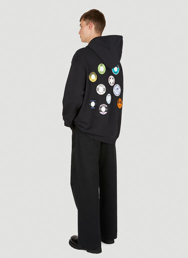 Patched Hooded Sweatshirt Raf Simons x Fred Perry Patched Hooded Sweatshirt Black rsf0150009