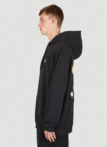 Patched Hooded Sweatshirt Raf Simons x Fred Perry Patched Hooded Sweatshirt Black rsf0150009