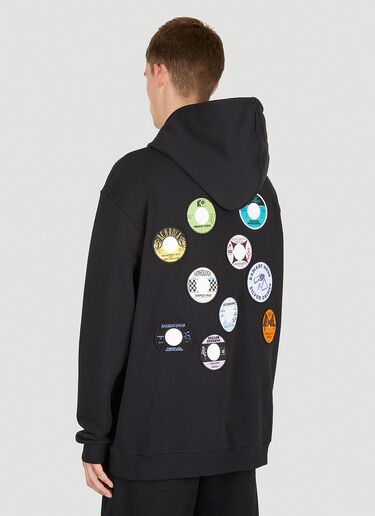 Patched Hooded Sweatshirt Raf Simons x Fred Perry Patched Hooded Sweatshirt Black rsf0150009