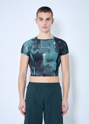 RUNNING ORDER Printed Casey Top Green run0359003