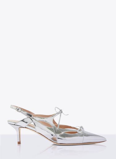 Scarosso Cinderella Slingback Pumps Silver scr0258006