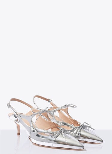 Scarosso Cinderella Slingback Pumps Silver scr0258006