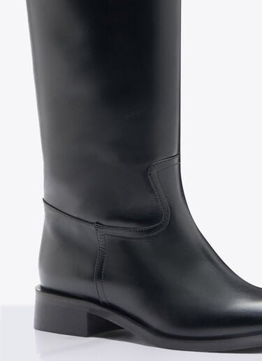 Lauren High Leather Boots Scarosso Lauren High Leather Boots Black scr0258026