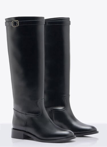Lauren High Leather Boots Scarosso Lauren High Leather Boots Black scr0258026