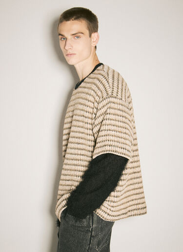 Double-Layered Sleeves Sweater Song for the Mute Double-Layered Sleeves Sweater Beige sfm0158008