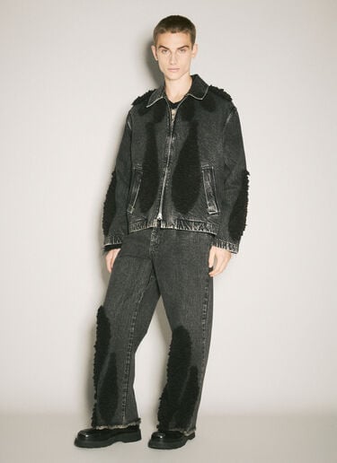 Zip-Up Denim Jacket Song for the Mute Zip-Up Denim Jacket Black sfm0158013